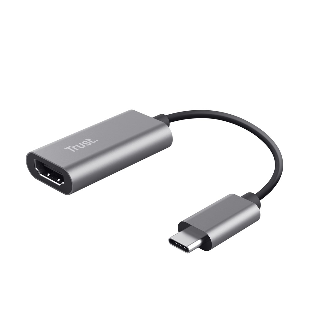 Adapter TRUST DALYX USB C do HDMI, szary, 24g — zdjęcie 1 z 7