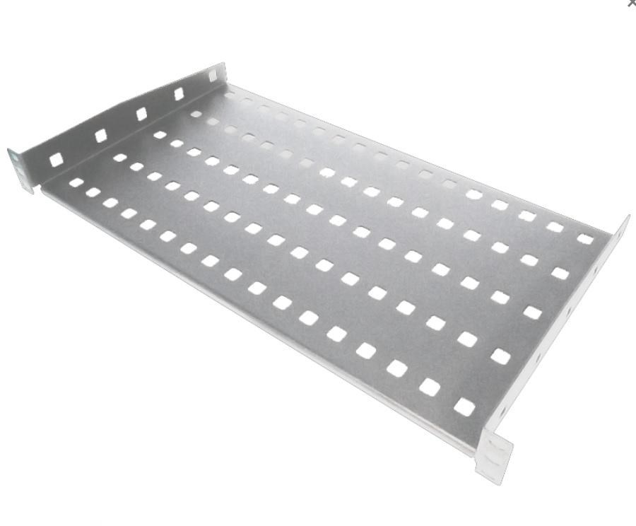 Półka stała 19" 1U głęb. 280mm Szara