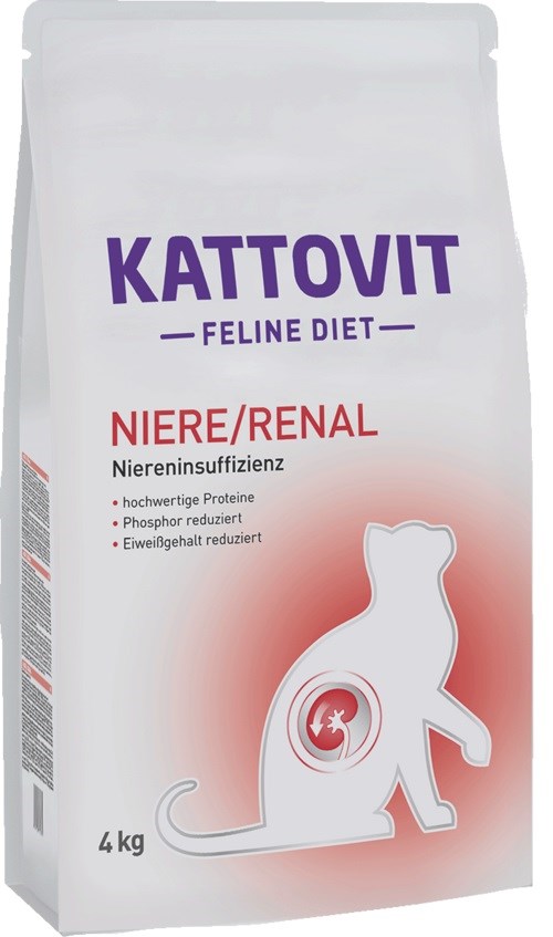KATTOVIT Renal 4kg - Drób dla kotów 2-4,9kg