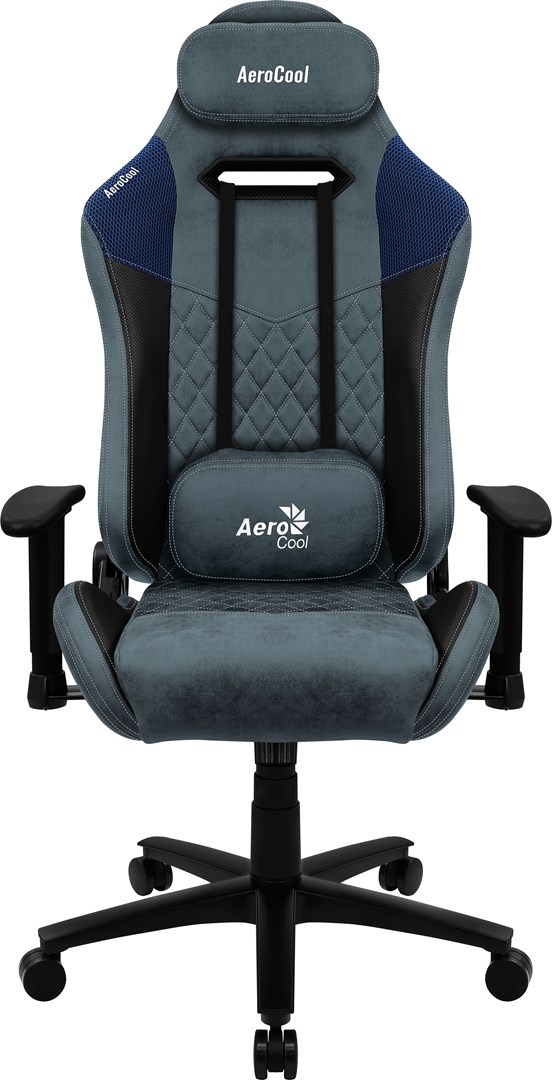 Fotel gamingowy Aerocool AC-280 DUKE - niebieski — zdjęcie 1 z 7