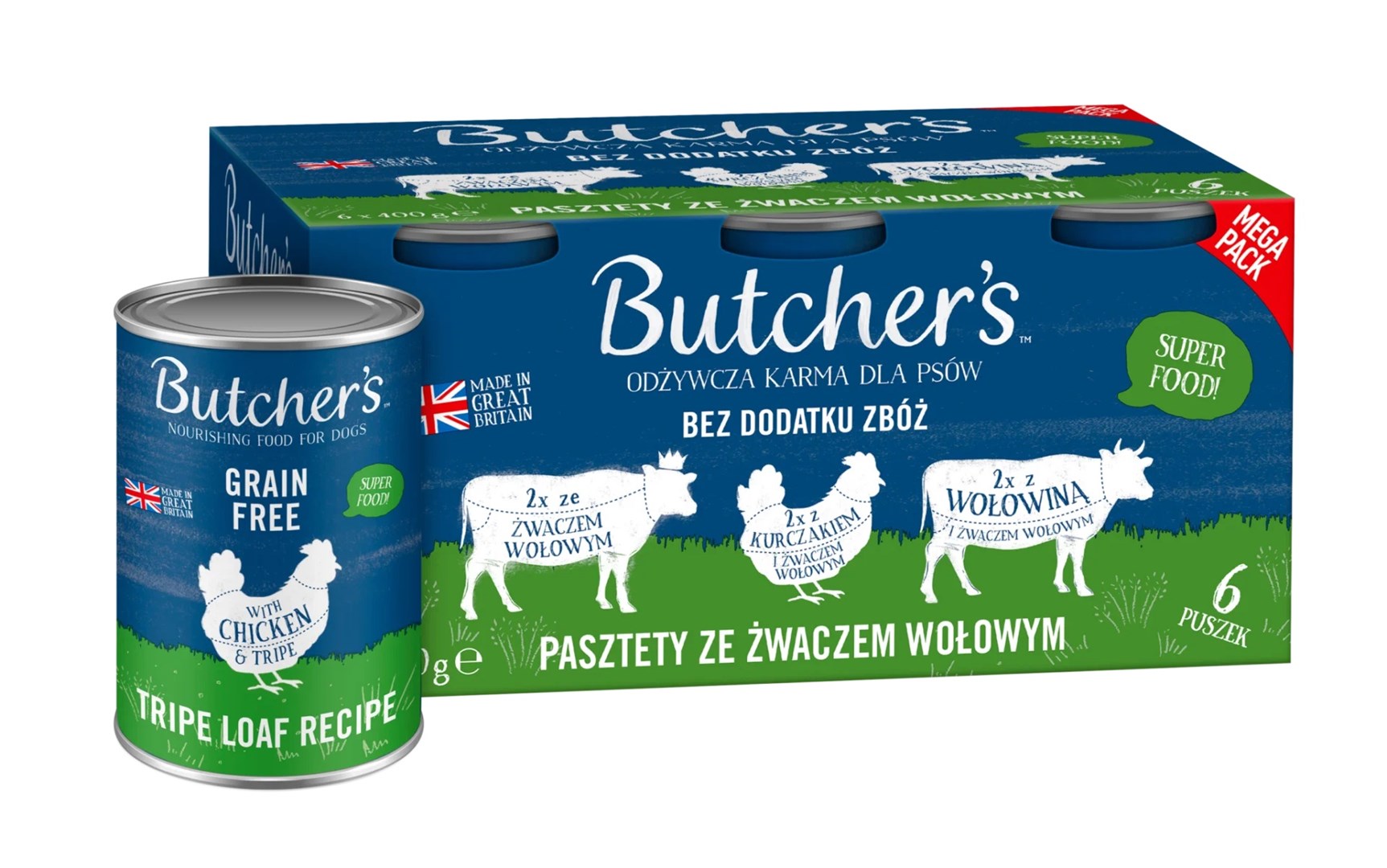 Butcher's Original Tripe megapack 6 x 400g
