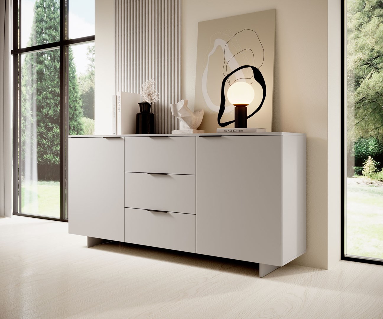 Komoda 2D3S ALMA 180x41,5xH90 kaszmir — zdjęcie 1 z 4