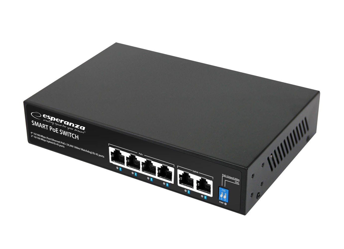 ESPERANZA ENS105 Switch 6-Portowy 60W POE — zdjęcie 1 z 4