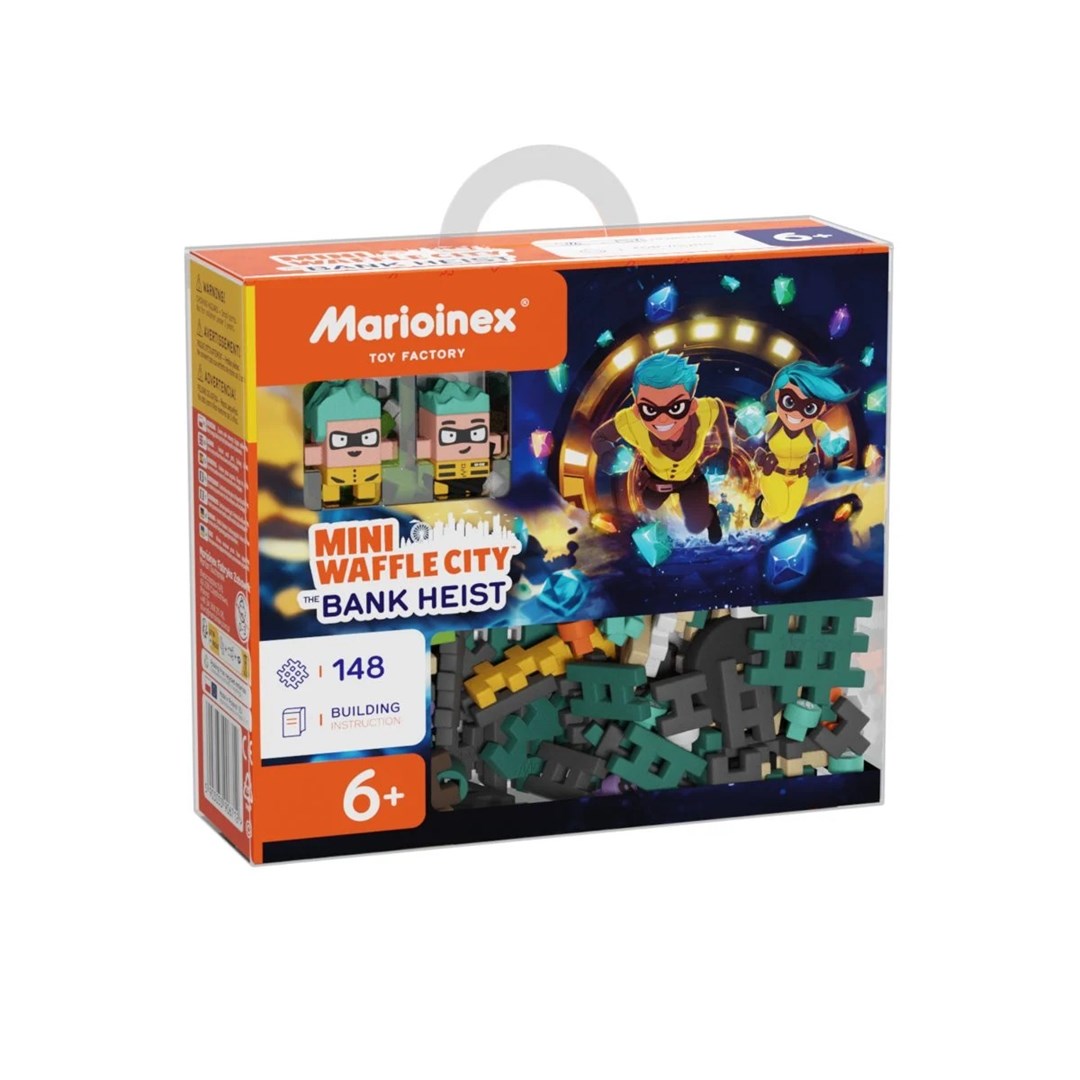 MARIOINEX Klocki Mini Waffle City Napad na bank, 148 elementów — zdjęcie 1 z 8