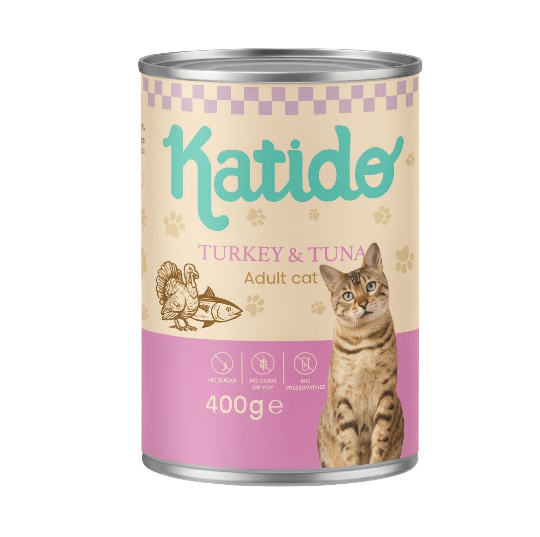 KATIDO Indyk i Tuńczyk mokra karma 400g