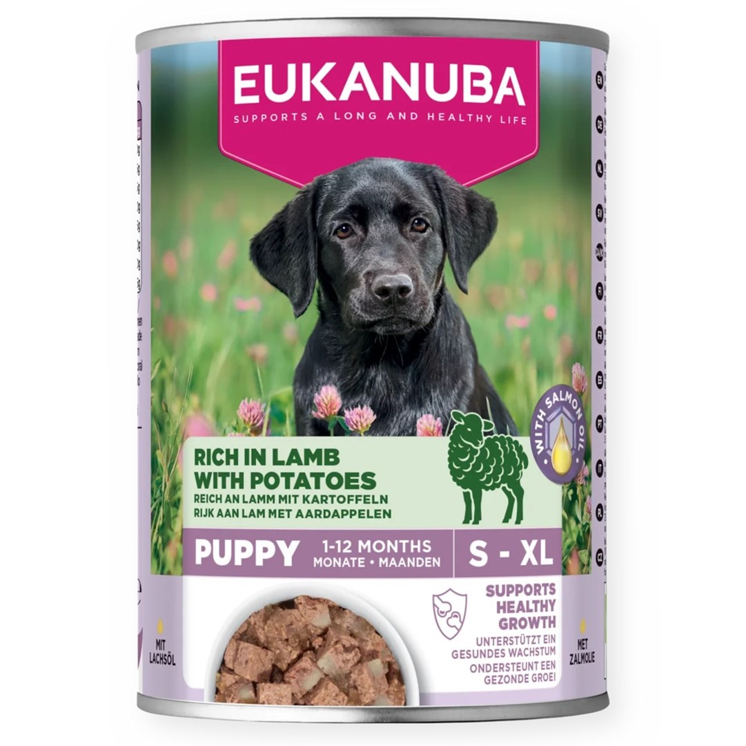 EUK DOG CAN LC PUP AB LMB&POT 400G - Mokra Karma