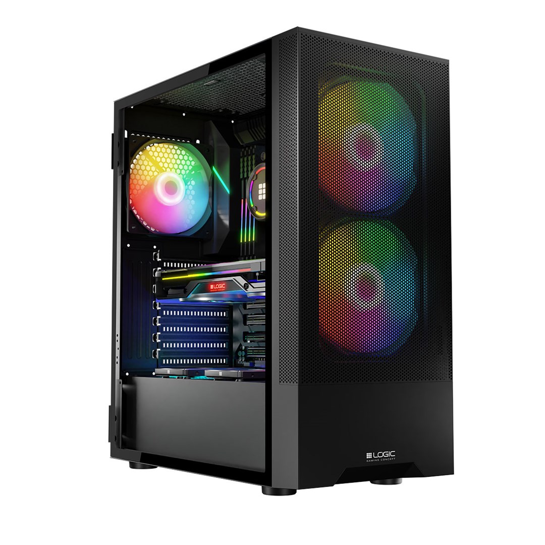 LOGIC OBUDOWA ARYA ARGB MIDI USB 3.0 CZARNA — zdjęcie 1 z 8