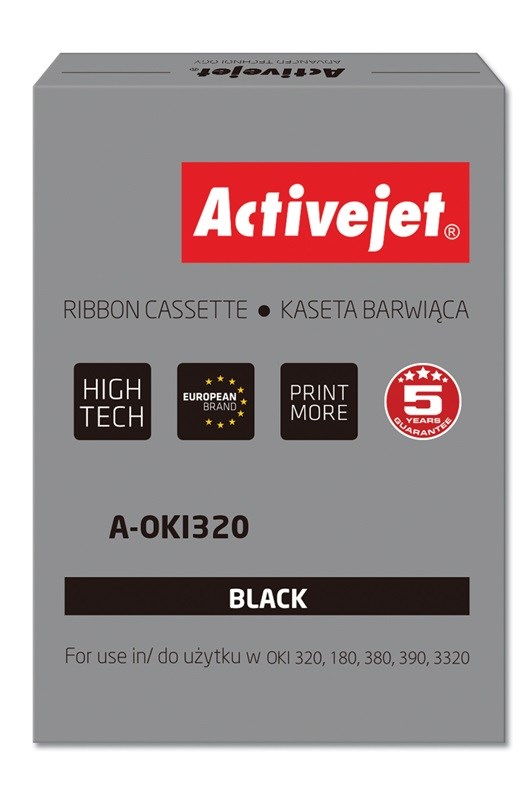 Activejet A-OKI320 Taśma barwiąca czarna 1,6 m