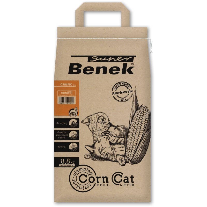 CERTECH Super Benek Corn Cat - 14l Żwirek Zbrylający