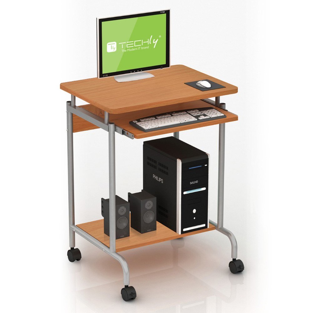TECHLY BIURKO KOMPUTEROWE MAŁE 600X450 NA KÓŁKACH — zdjęcie 1 z 5