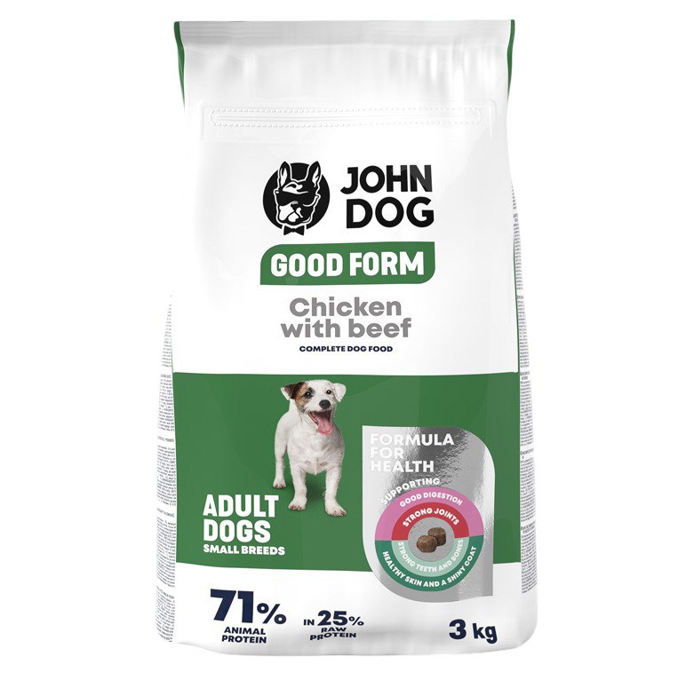 John Dog GOOD FORM MAŁE RASY 3kg - Sucha Karma