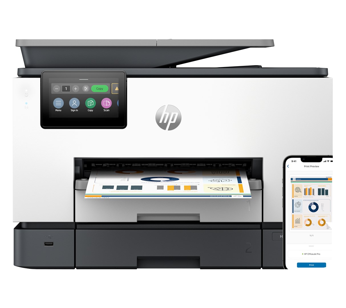 HP OfficeJet Pro 9130B - Urządzenie Wielofunkcyjne — zdjęcie 1 z 8