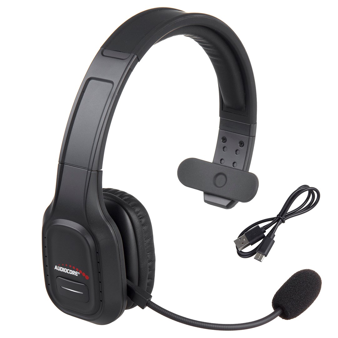 AUDIOCORE Słuchawki Bluetooth AC864 Czerwone — zdjęcie 1 z 8