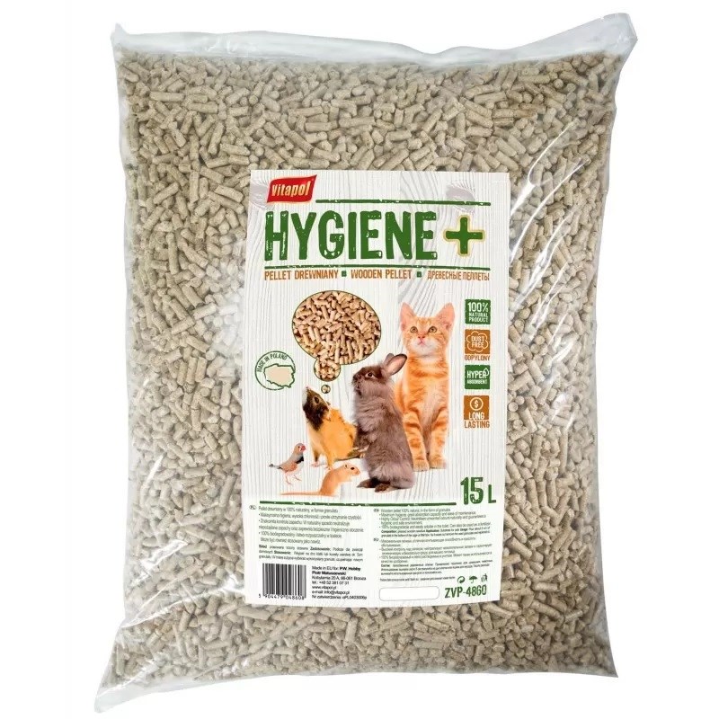Pellet drewniany 15L dla zwierząt