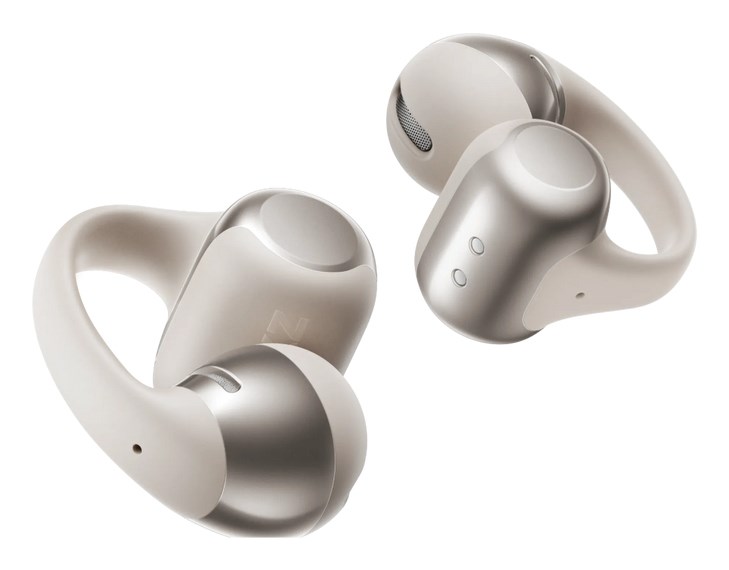 Słuchawki douszne Shokz OpenDots One srebrne — zdjęcie 1 z 2