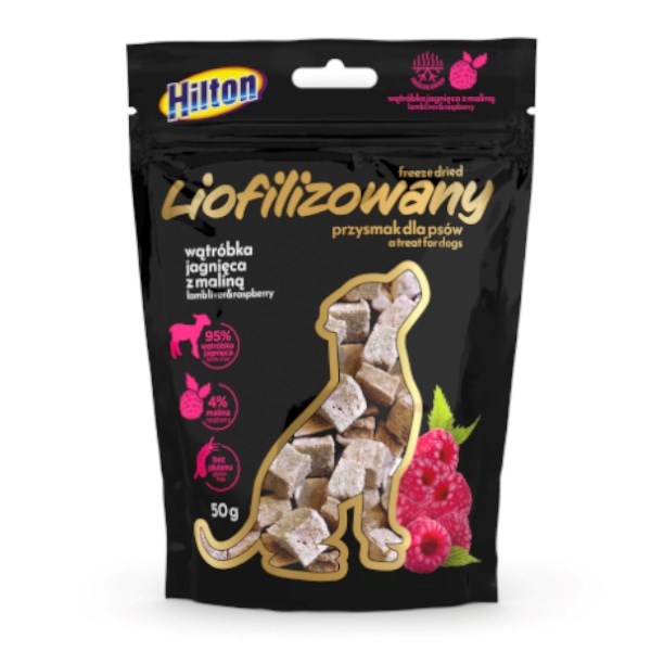 Hilton liofilizowany z wątróbką i maliną 50g