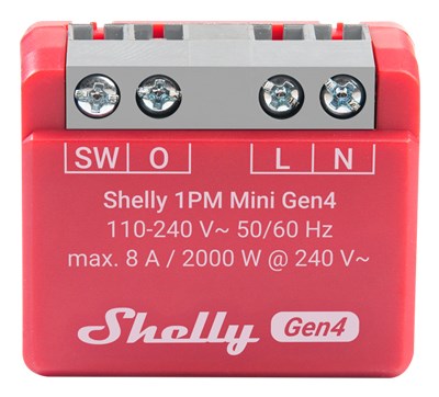Inteligentny sterownik Shelly 1PM Mini Gen4 WiFi — zdjęcie 1 z 3