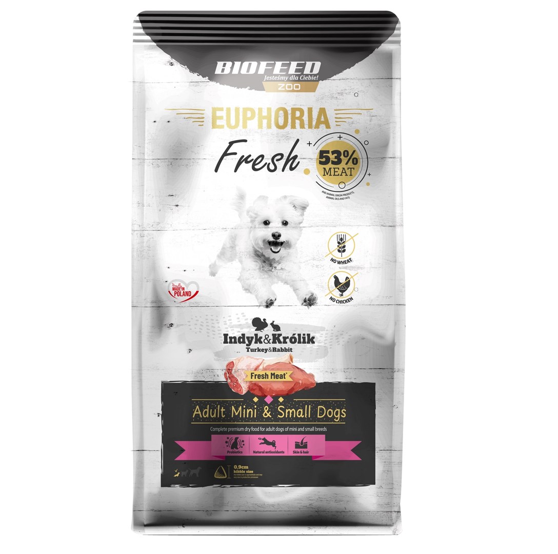 BIOFEED Euphoria Fresh Meat Indyk i Królik 8kg