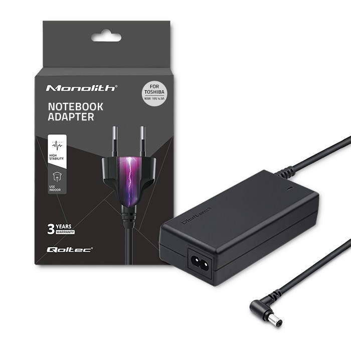 Zasilacz Qoltec 90W do notebooka Toshiba 19V 4.9A — zdjęcie 1 z 8