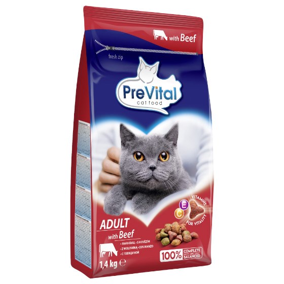PREVITAL -Z wołowiną karma sucha 1,4kg — zdjęcie 1 z 8