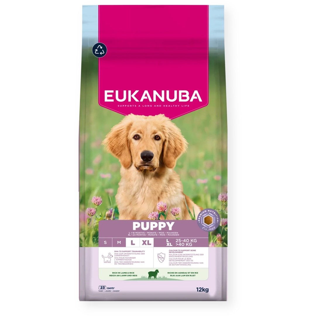 EUKANUBA Puppy Large 12kg - Bezlactowa — zdjęcie 1 z 3