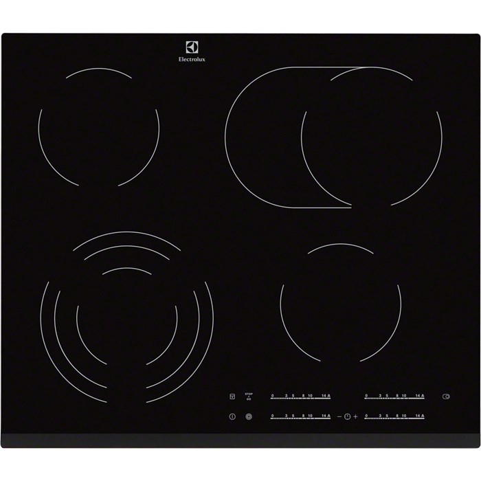 Płyta ceramiczna Electrolux EHF6547FXK (4 pola grzejne; kolor czarny) — zdjęcie 1 z 2