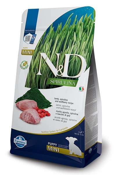 FARMINA N&D Spirulina Lamb Puppy Mini 2 kg — zdjęcie 1 z 3