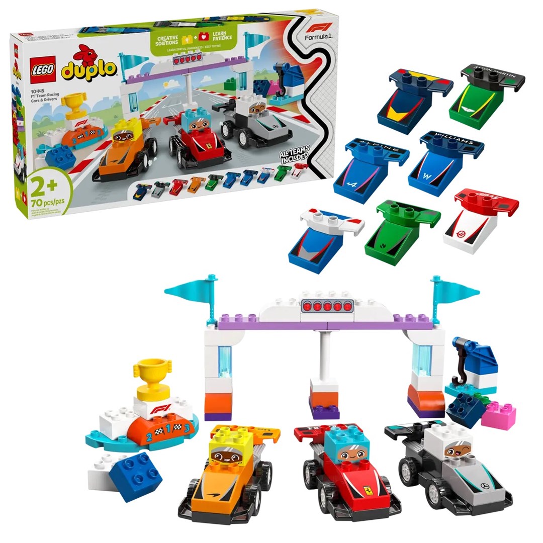 LEGO Duplo 10445 - Bolidy i kierowcy F1 — zdjęcie 1 z 8