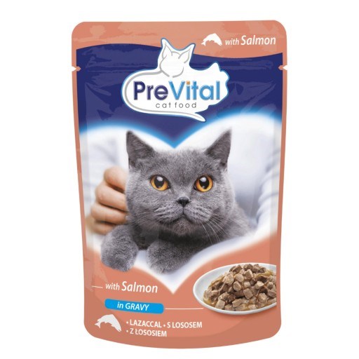 PREVITAL łosoś w sosie dla kotów 100g — zdjęcie 1 z 5