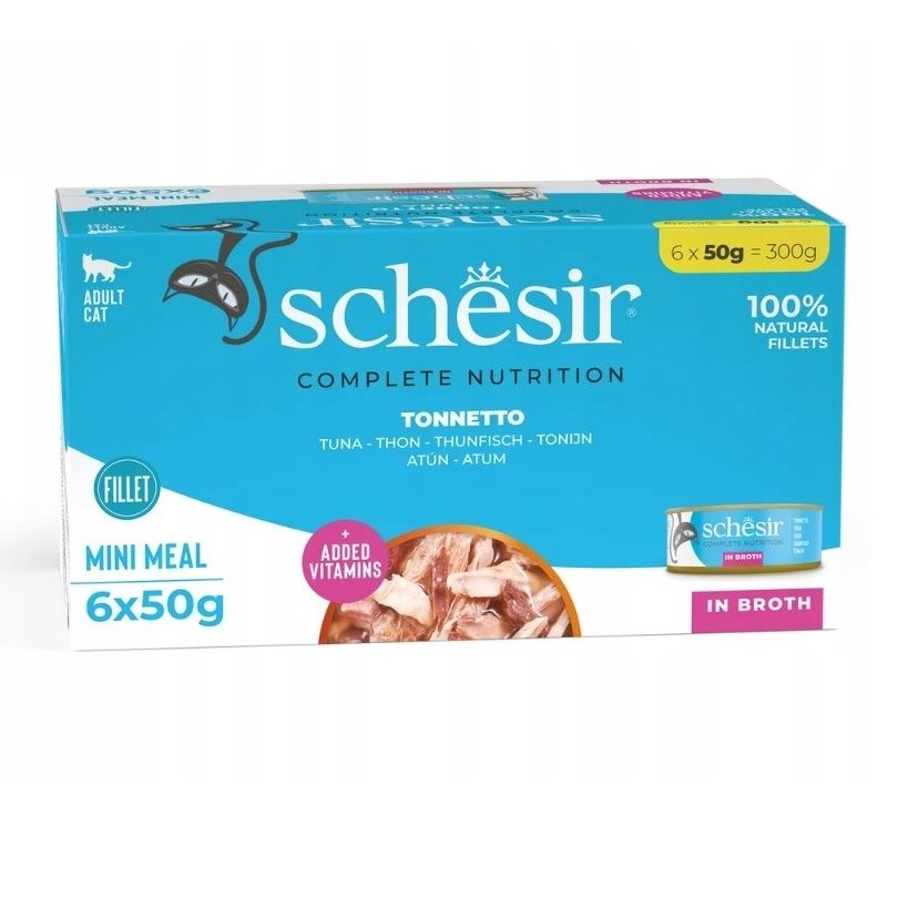 SCHESIR Multipak Tuńczyk Styl Naturalny 6x50g — zdjęcie 1 z 2