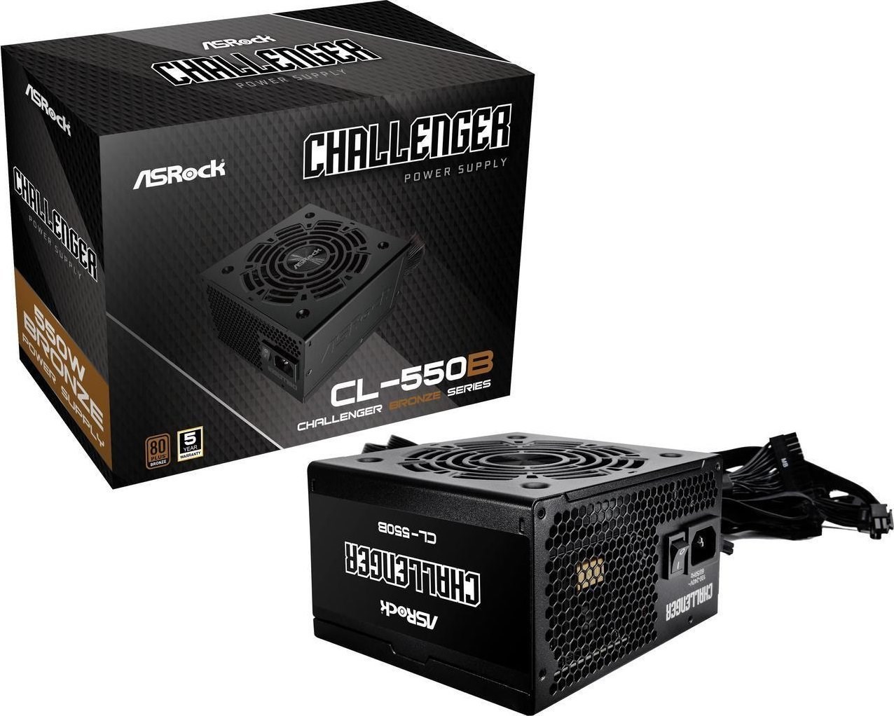 Zasilacz ASRock CHALLENGER 550W 80 Plus Bronze — zdjęcie 1 z 7