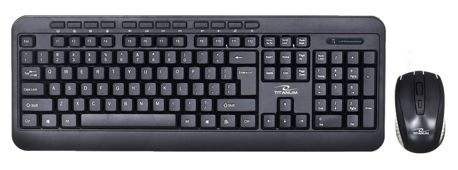 Zestaw klawiatura + mysz TITANUM AKRON TK109 — zdjęcie 1 z 6