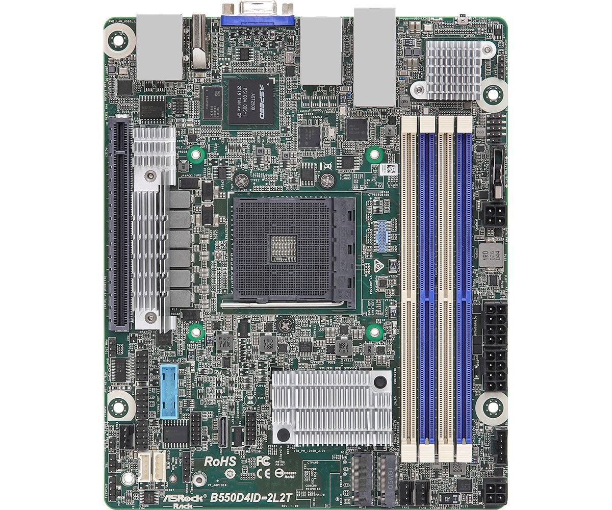 Płyta główna ASRock B550D4ID-2L2T Socket AM4 — zdjęcie 1 z 4