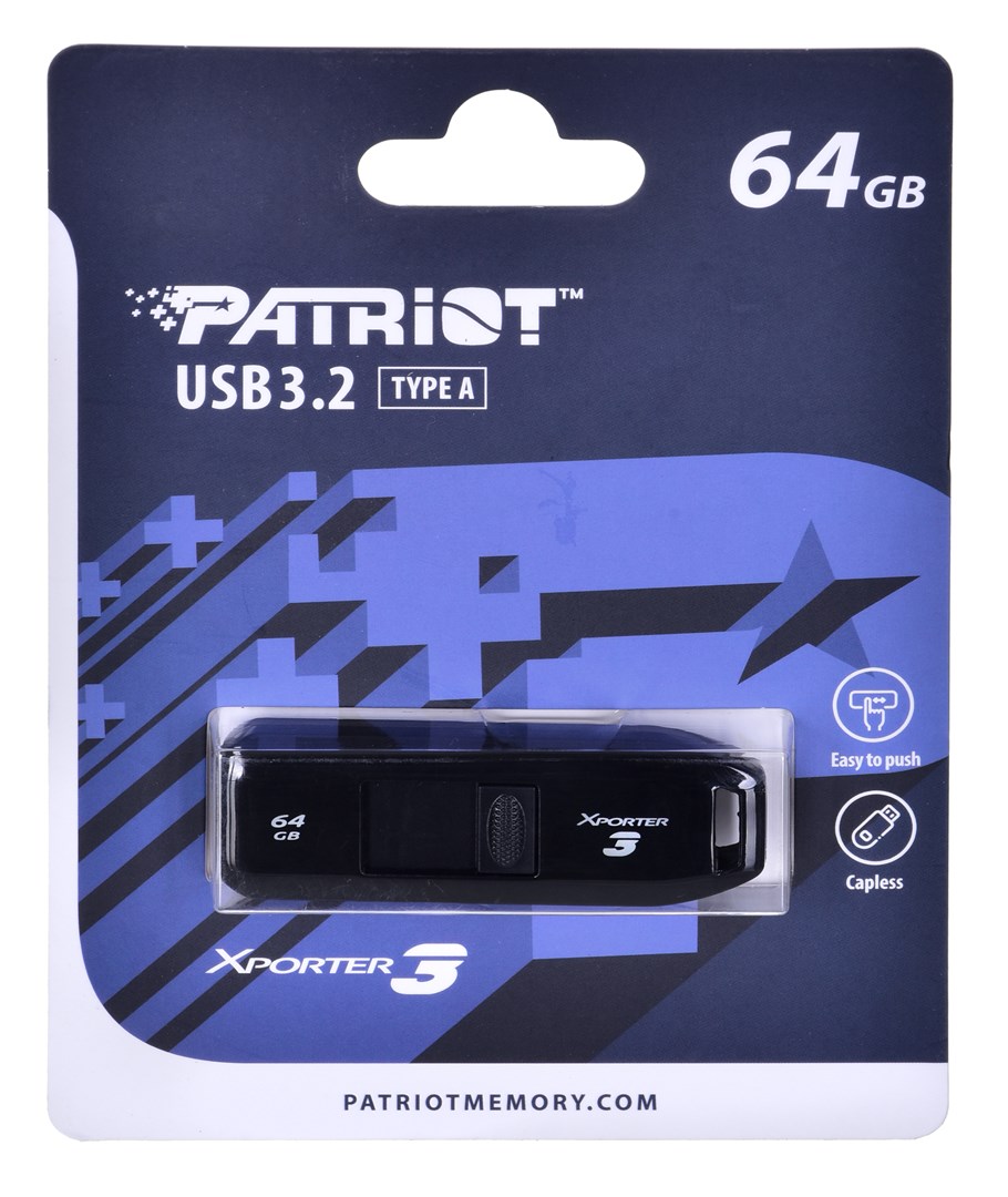 PARTIOT FLASHDRIVE Xporter 3 Czarny
