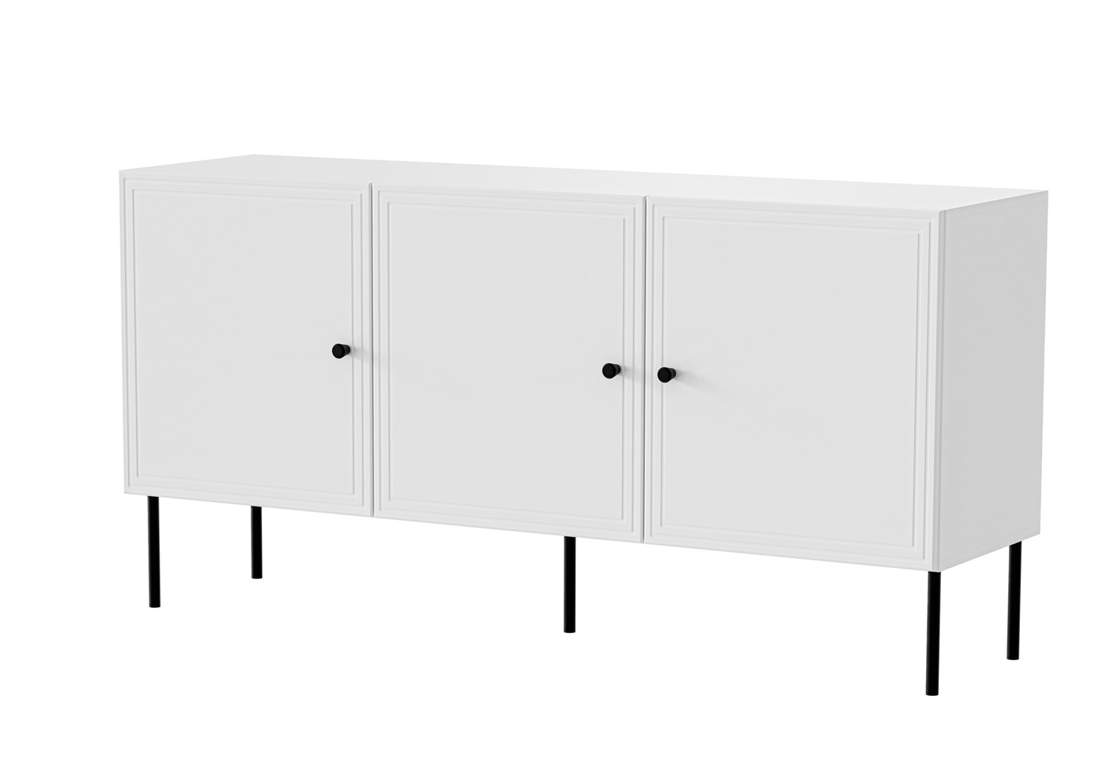 Komoda 3D PALAZZO BIS 151x40x75 biały mat — zdjęcie 1 z 4