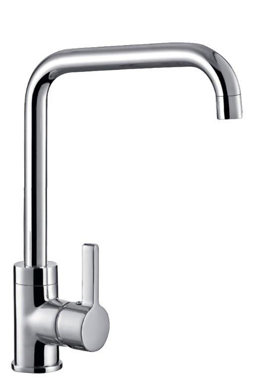 Bateria kuchenna PYRAMIS SILVIO chromowy 090929338 metalowa z uchwytem do regulacji przepływu — zdjęcie 1 z 2
