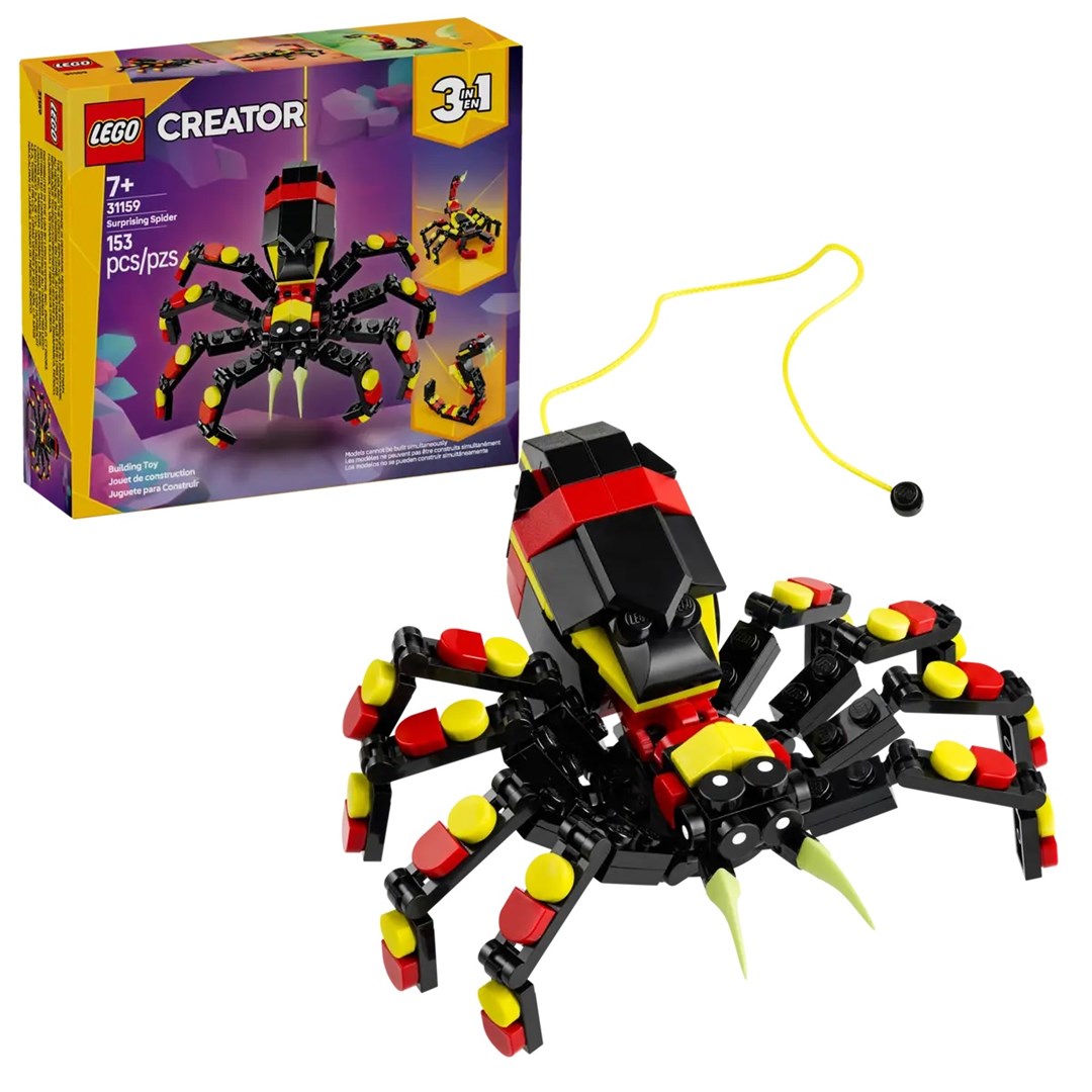 LEGO Creator 3w1 - Dzikie zwierzęta: Niezwykły Pająk — zdjęcie 1 z 8