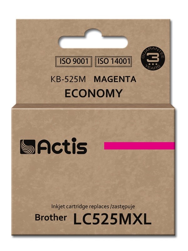 Actis KB-525M Tusz Zamiennik Brother LC525M, 15ml, Czerwony