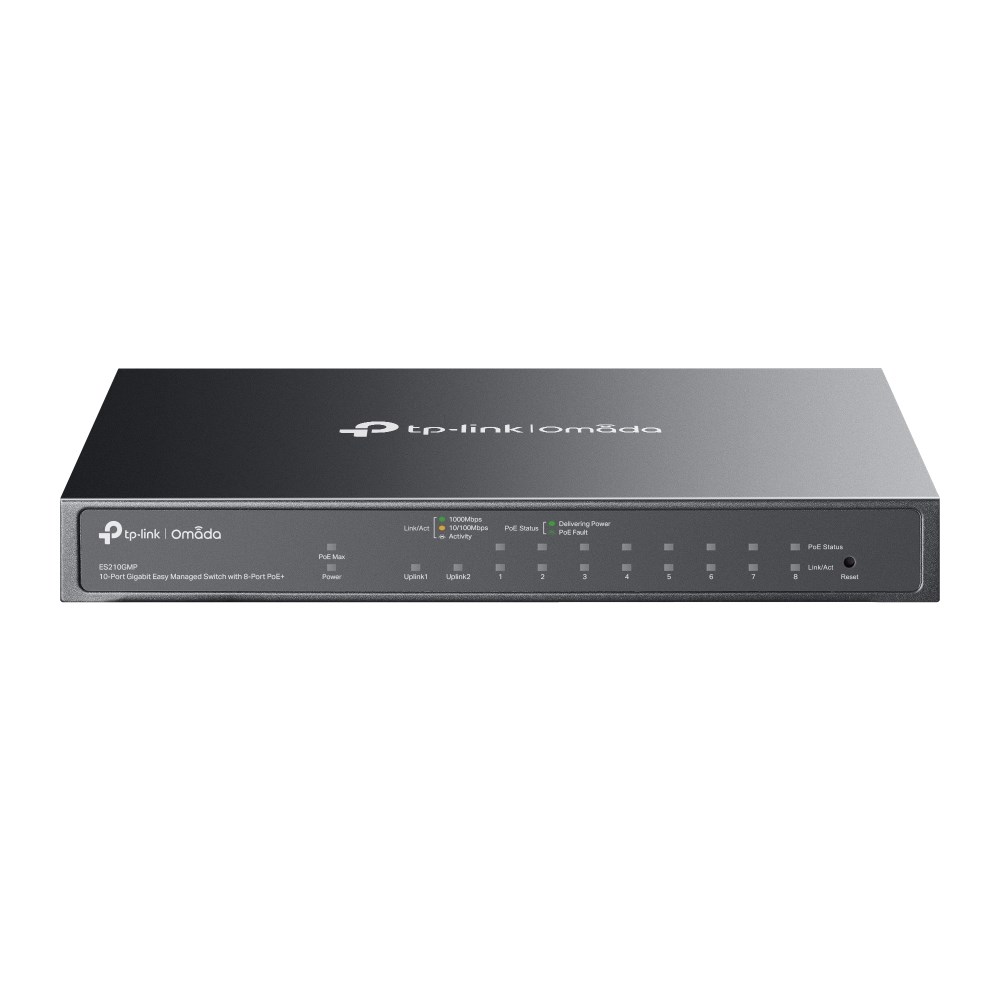 Switch TP-LINK ES210GMP Omada 10-Port Gigabit — zdjęcie 1 z 5