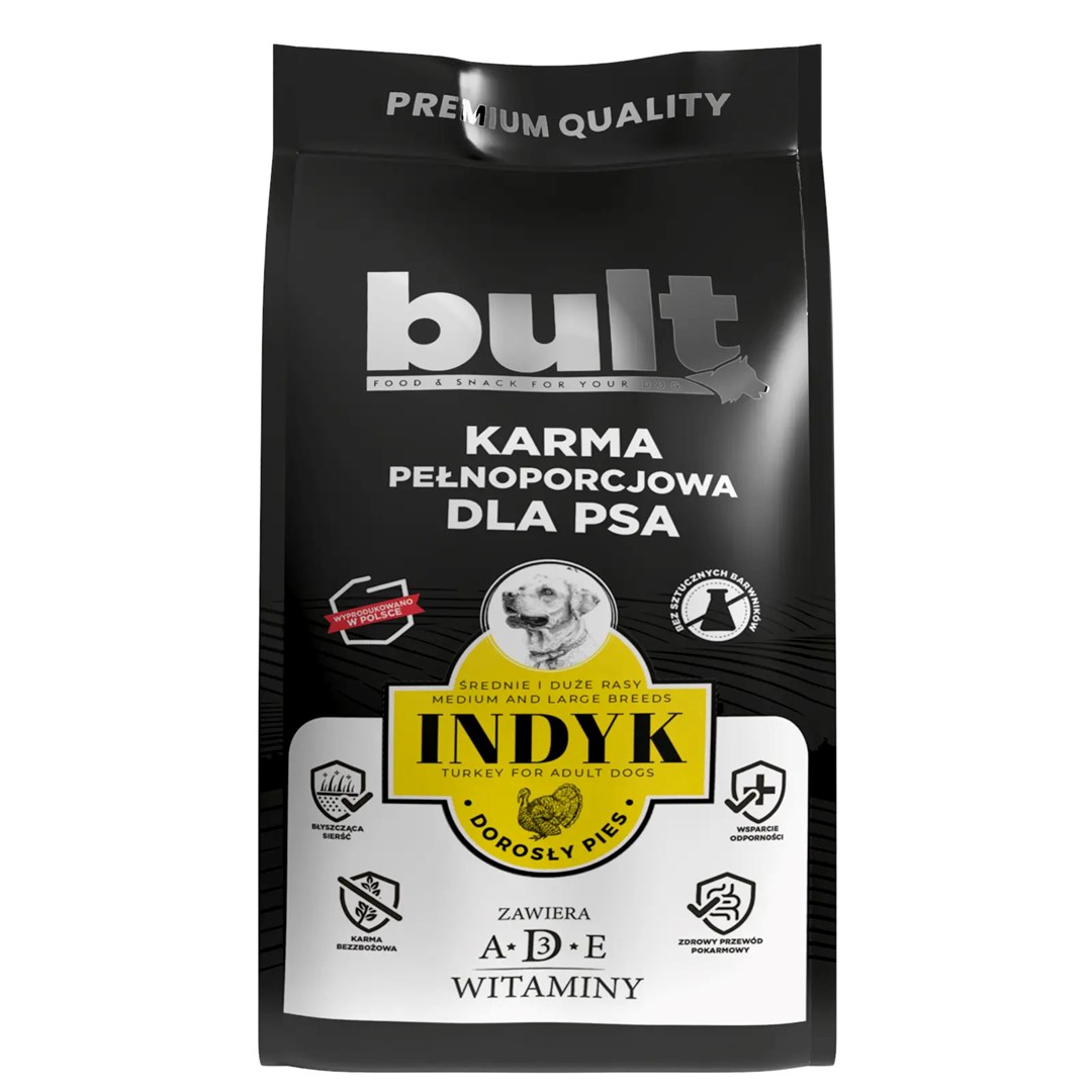 BULT Karma Sucha z Indykiem 3kg dla Psów — zdjęcie 1 z 3
