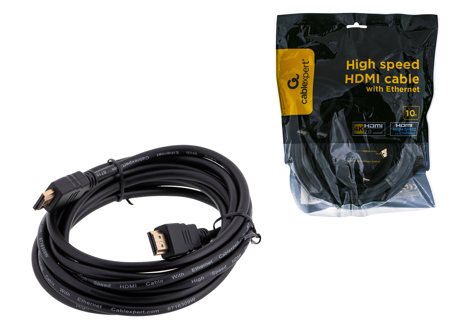 Kabel GEMBIRD CC-HDMI4-10M, 10m, Czarny — zdjęcie 1 z 4
