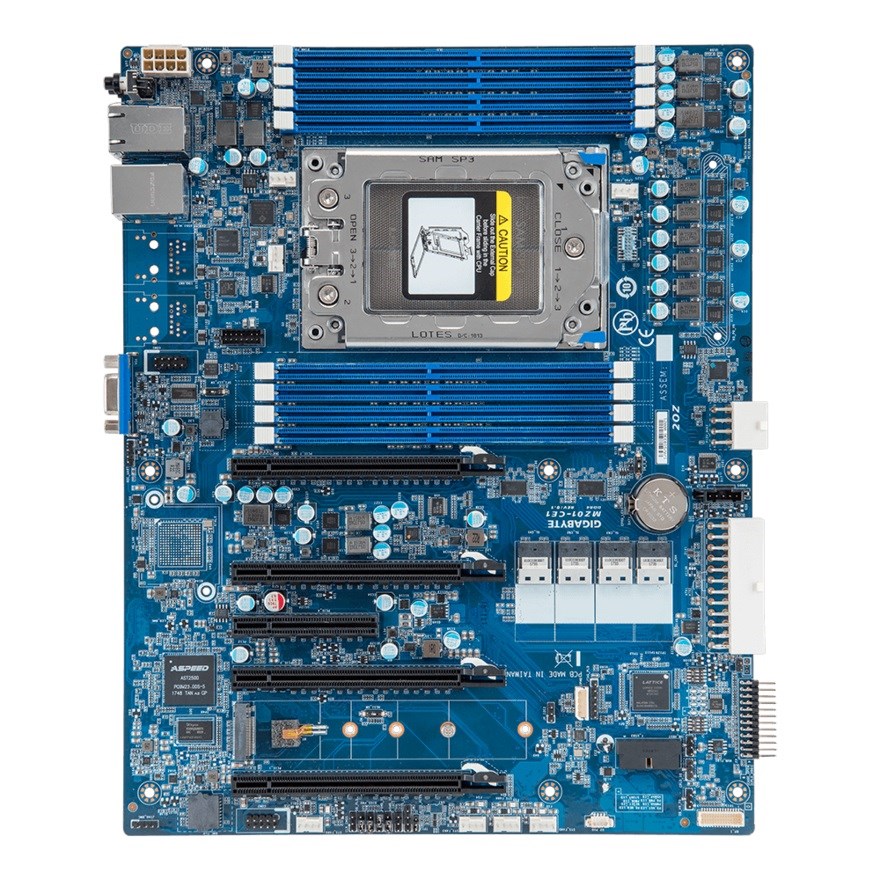 Płyta główna Gigabyte MZ01-CE1 1x SP3 AMD Epyc 7003 — zdjęcie 1 z 4