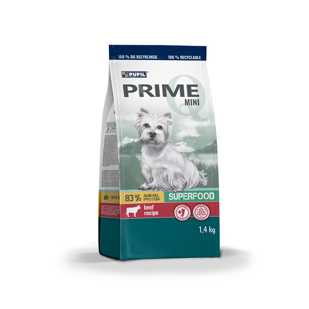 PUPIL Prime Mini 1,4 kg - Bogata w Wołowinę Wetróbką — zdjęcie 1 z 4
