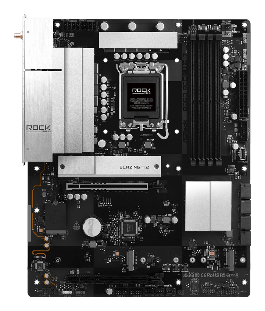 Płyta główna Asrock B860 ROCK WIFI 7 Socket-1851 — zdjęcie 1 z 6
