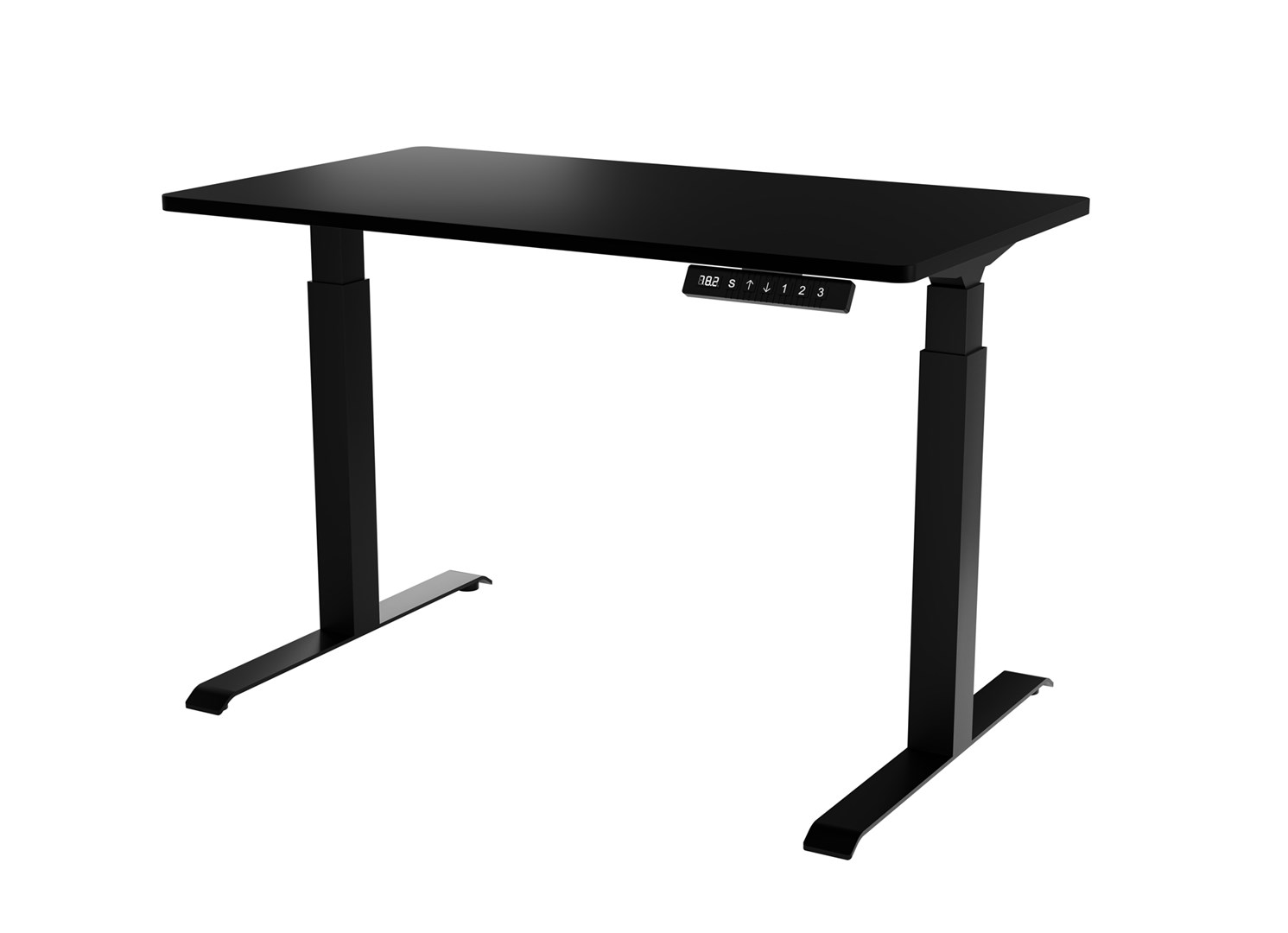 Biurko MOON 121x67x72-120 czarny, regulacja elektryczna — zdjęcie 1 z 3