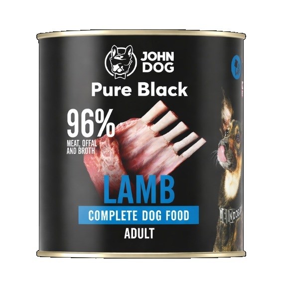 John Dog Pure Black jagnięcina mokra 800g