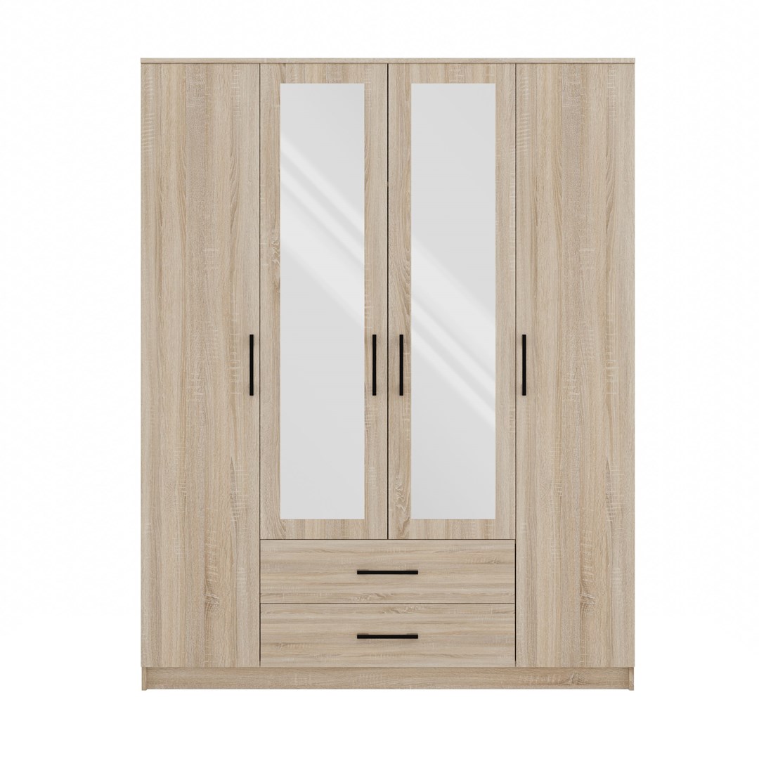 SZAFA ROMANA 160X205 SONOMA Z LUSTREM — zdjęcie 1 z 6