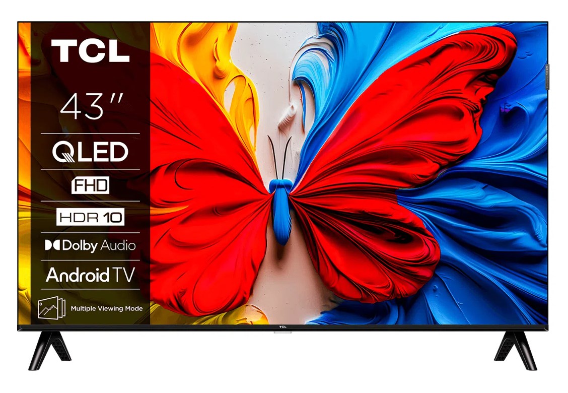 Telewizor TCL 43V5C QLED 43" Full HD Android TV — zdjęcie 1 z 8