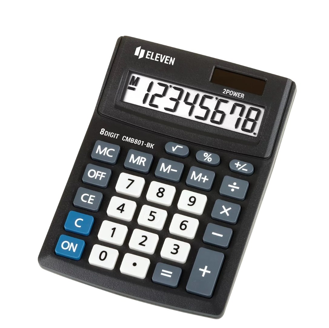 ELEVEN kalkulator biurowy CMB801-BK czarny — zdjęcie 1 z 2