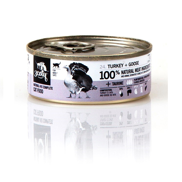 3Coty TURKEY + GOOSE for Adult cats 80g — zdjęcie 1 z 8